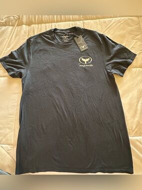 Wyland Surf Style Navy Short Sleeve Logo Crew Tee NWT